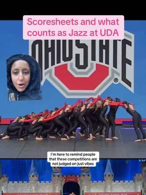 CORRECTION: execution/ choreo is 40 pts each and both types of judges judge the overall category. Sorry was rushing to film on my lunch break!!! OTHER EXPLAINER VIDEO:  @totalsophmove #osujazz #minnesotajazz #udanationals #udacollegenationals #udacollegenationals2025 