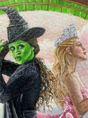 💚🩷 I hope you’re happy now  #wicked #cynthiaerivo #arianagrande #ihopeyourehappy #paintedpurse #glinda #elphaba 