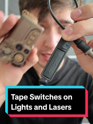 Tape Switches for Lights and Lasers #surefire #streamlight #olight  #tactical #tacticalgear 