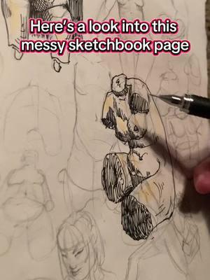 Messy sketching for TikTok’s return!!! 🤗 #sketchbook #sketch #messysketch #anatomysketch #anatomy #sketching #sketchartist 