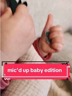 all mic’d up, baby edition. wireless lapel microphone🎤 #small #lapel #mic #babysounds #babyhands #cordless #bluetooth @MysteriousShop 