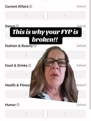 You can FIX your fyp and customize the experience you prefer on TikTok now!  #fypbroken #fyp #tips #tiktokcreator 