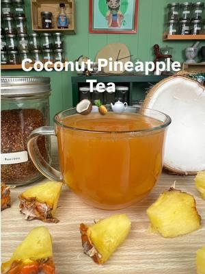 This Coconut Pineapple Tea was smooth and sweet and surprisingly good as a hot tea 🍍🥥🙌🏽 it doesn’t Beaty the iced version but it was still pretty good 🫖 #tea #theteaguy #tearecommendation #teasuggestions #coconutpineappletea #pinacoladatea #hottea #wintertea #teatok #fyp 