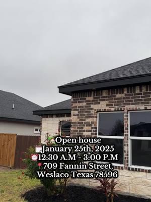 🏡✨ Open House This Weekend! ✨🏡 📍 709 Fannin Street, Weslaco, TX 78596 Step into this stunning brick home, 100% move-in ready and equipped with top-of-the-line appliances! 🏠 Don't miss your chance to tour this beauty. 📅 January 25, 2025  ⏰ 12:30 A.M - 3:00 P.M  📌 Your dream home awaits! 👩🏻‍💻Madilyn Garza, Realtor ✨Casa Brilla, LLC ☎️956.221.0546 📧Madilyngarza956@gmail.com 🌐Madilyn.TheElementRealty.com 🍃Element Realty ✅ Ask how to get Pre-Approved ✅ #texas #mcallen #956realestate #hometour #buysellhomes #realestateagent #buyahome #thevalley956🌴🌴 #brownsville #thergv #resltorsoftiktok #Home  #OpenHouse #WeslacoTX #DreamHome #ForSale #SouthTexasRealEstate #MoveInReady #HomeTour #LuxuryLiving #RealEstateAgent #WeslacoLiving