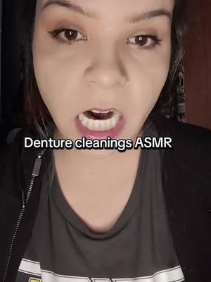 denture cleaning ASMR #fyp #denturequeen👑 #teeth #dentures #dentureconfidence #denturegangnoshame #denture #denturegang #dentureconfidence #denturetok #teethtok 