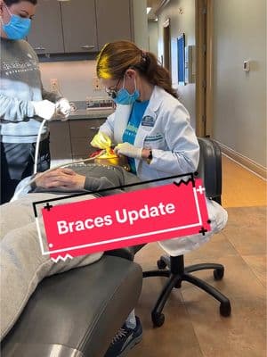 Braces Update!! We love Dr. Fowler and her staff. They make everything quick and easy for us 💕 Now she needs to remember to keep in these rubber bands 😂😂 #mommaandme #braces #bracesupdate #lavender #drfowler @palynnn 