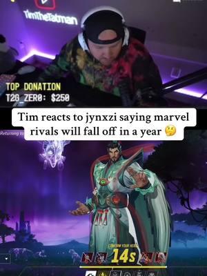 I think the marvel rivals is here to stay 💯 #timthetatman #timthetatmanclips #jynxzi #jynxziclips #marvelrivals 