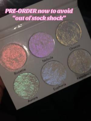 We always sell out of our highlighter palette so fast!! PRE-ORDER yours now so your order can be the first to ship out once it restocks (processing time: 4-6 weeks) #foryoupage #highlighter #highlighterpalette #duochromehighlighter #highlighterswatches #multichromehighlight 