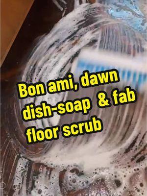 Yes *old vid* sue me🤷  #CleanTok #bonami #fabulos #floorscrub #cleaningasmr #dawndishsoap #brushasmr #sudsy #brushsounds #satisfying #fypシ #VIRAL #spongesqueezing 