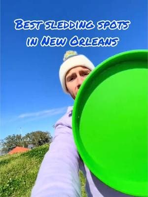 Put this in the category of videos that I never thought I would make in New Orleans. And sadly, I just found out that Lafreniere Park will be closed tomorrow 🥺🥶 Best to avoid travel altogether to be safe tomorrow though Thursday morning, as roadways will be impassable & incredibly treacherous. #nola #neworleans #snowday #sledding #cajunsleds #onlyinlouisiana