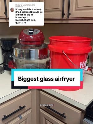 Replying to @Lauriehelen2 y’all didn’t believe the size of the big boss air fryer @Granitestone #mysupermoments #ttslevelup #tiktokshopjumpstartsale #tiktokshopjumpstart #bigbossairfryer #airfryer #glassairfryer #airfryertiktok 