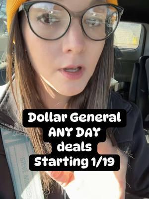 Dollar General ANY day deals this week! Starting 1/19. All coupons can be found in the DG app.  #savingswithpeggy #howtocoupon #dollargeneral #couponing #easydeals 