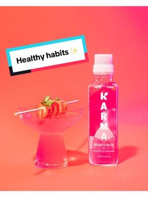 Prioritizing healthy habits 🤝  taking care of your gut health ✨  #DrinkKarma #Probiotics #karmawater #guthealth 📽️ @MEGGIE Q