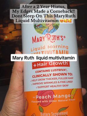 Mary Ruth  liquid multivitamin + Hair, changed the game for me.  After a Two year hiatus my Edges made a comeback  @MaryRuth's  Pharmacist's perspective  #maryruthliquidmultivitamin  #maryruthsorganics #maryruthsmorningmultivitamin #liquidmultivitamin #maryruths #wellness #hairgrowth #maryruthshairchallenge #maryruthshairgrowth #hairsupplement #hairvitamins  #hairhealth #hairjourney  #hairgrowthjourney #maryruth #healthyhair  Mary Ruth Vitamin Maybe Ruth hair growth honest review Long hair care  Hair growth tips  Mary Ruth Hair Growth Mary Ruths multivitamins Mary Ruth review Results May Vary