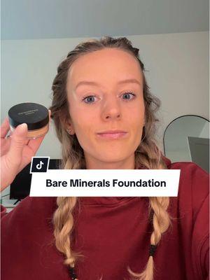 Replying to @sydney Foundation that is worth the hype #bareminerals #baremineralsfoundation #powderfoundation #makeup #makeuphacks #powderfoundationreview #baremineralsmakeup @bareMinerals 