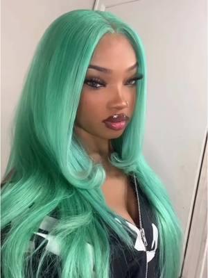 Hair to match my eyes 🩵🙂‍↕️#brikinbabe #viral #trending #fyp #mintgreen #hairinspo #hairtok 