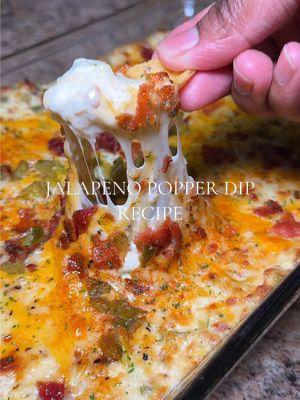 Jalapeño popper dip recipe 😋 you NEEDDDD this dip on your table for a game day!! so good!  ##jalapenopopperdip##gamedaysnacks##gameday##Recipe##gamedayfood##jalapenopoppers##dip##diprecipe easy game day, snack ideas for a crowd, jalapeño popper dip recipe, the best game day, snack idea, game day snacks for a crowd, Black people recipes, black girl cooking TikTok #cr#creatorsearchinsightst@Mt. Olive Pickle Companyh@Philly Cream CheeseL@BLACK LABEL®️ bacone@Hellmann’s Mayonnaise