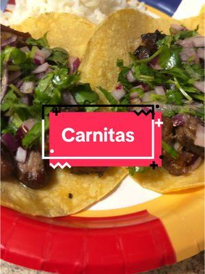 Crispy, juicy, and delicious! #carnitas #tacosdecarnitas #fyp #FoodTok #mexicanfood #recetasmexicanas #EasyRecipes