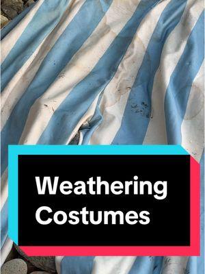 How to weather costumes!  Come see Cabaret opening January 24th in Oakley, CA! Tickets at ghostlightte.com #DIY #costumer #weathering #cabaretmusical 