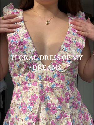 one of the prettiest floral dresses 💐🌷🌼 #floraldress #floraldresses #minidress #minidresses #summerdress #springdress #springdresses #thatssofetch #tiktokshopjumpstartsale #tiktokshopcreatorpicks #tiktokshoploveatfirstfind 