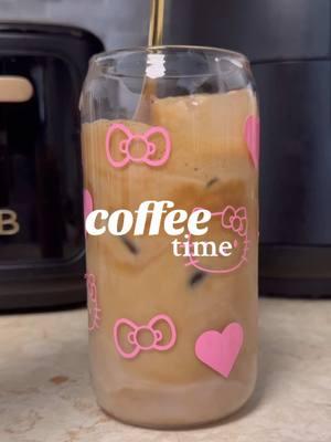 ive started loving making my coffee at home <3 also this is your reminder that you don’t need an espresso machine to make yummy lattes :) #coffee #icedcoffee #instantespresso #nescafeespresso #hellokittylover #latinacreator @Nescafe USA @Torani @Nestlé USA @Coffee mate 