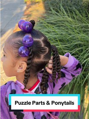 Hairstyle ideas for girls. Hair inspo from IG: @Nas_thestylist #puzzleparts #puzzlepartsknotless #cuteponytails #creatorsearchinsights #curlyhairtutorial #kidshairtutorials #peinados #peinado #cutehairstylesforgirls #creatorsearchinsights #mixedkidhair 