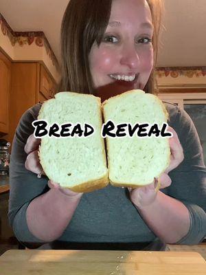 Bread Reveal! #breadtok #whitebread #baking 