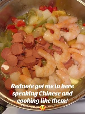 I'm loving it over there at Rednote! I know how to say I love you in Chinese! They gave me motivation to cook our dinner tonight! #dmvtiktok #makingvidsforfun #livinglifeandhavingfun #disabledyesbutcapable♿️ #lgbt🌈 #fyp #Foodie #seafood 