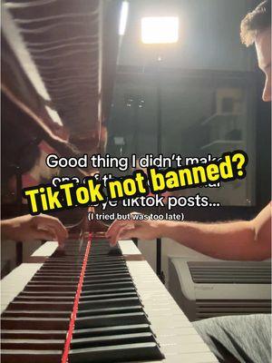 Don’t read the fine print #tiktokban #ban #runaway #kanye #lorenzovaccaro #meme #joke #piano #pianocover 