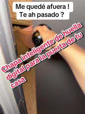 #chapadepuerta #chapainteligente #puertas #casaseguridad #seguridad #smartlock #lock #fingerprintlock #hispanictiktok #TikTokShop #homeaccessories 