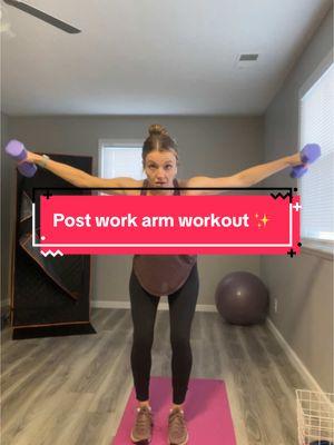 Quick 30 minute arms after work! Quality movement was a 2025 goal for me! love using the @Alive App by @Whitney Simmons 🥹❤️ 🎀✨🍒#workoutroutine #workout #homeworkout #itsabeautifuldaytobealive #bcba #bcbasoftiktok #behavior #behavioranalyst #afterworkroutine 