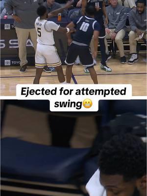 Wooga Poplar ejected AFTER THIS 😬 #Ejected #CBB #Collegebasketball #Villanova #ejection 