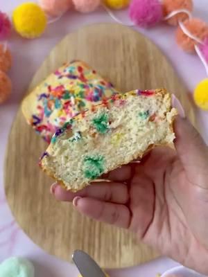 This ice cream cake loaf is the easiest dessert you’ll ever make!! 🙌 ⁠ ⁠ You'll Need:⁠ -2 cups vanilla ice cream, softened⁠ -1 1/2 cups Martha White All Purpose Flour⁠ -1 1/2 tsp baking powder⁠ -Rainbow sprinkles⁠ ⁠ To Make:⁠ 1. Preheat oven to 350° F. Spray a 9” X 5” loaf pan with non stick cooking spray and set aside.⁠ ⁠ 2. Combine Martha White All Purpose Flour and baking powder⁠ ⁠ 3. Combine softened ice cream with dry ingredients and mix well, bake in a loaf pan for about 40 minutes at 350 F⁠ ⁠ 4. Let cool and enjoy! #budgetmom #marthawhitemuffinmix #semihomemade #easybaking 