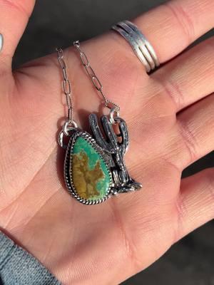 So excited for the drop yall😍🌵 #westernjewelry #silversmithingjewelry #turquoisenecklace #sterlingsilver #silversmith #fypシ #foryoupage 