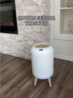 So pretty! Legs are also removable, perfect for bathrooms, living rooms, and offices. #smarttrashcan #smarthome #beigemom #CleanTok #cleaningtips #bathroommakeover #musthave #tiktokfind 