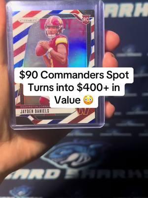 Commanders got absolutely paid in break 51 #sportscards #thehobby #sportscardbreaks #nfl #football 