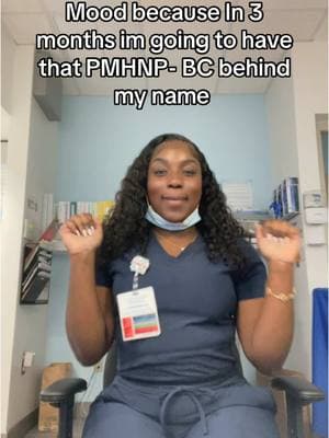 Big NP PERIODD #pmhnp #pmhnpstudent #np #nursepractitioner #nursesoftiktok #blacknurses 