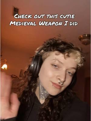 I love medieval weapons #femaletattooartist #womantattooartist #lgbtqtattooartist 