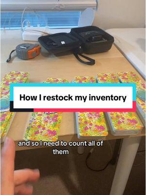 How I Restock My Inventory #sleepyheadkl #SmallBusiness #wholesale #bookmarkshop #bookmarks #smallbiztiktok 