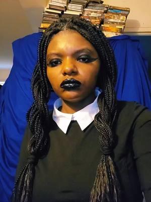 She's not playing no games here  #wednesdayaddams #wednesdayaddamscosplay #theaddamsfamily #theaddamsfamilycosplay 