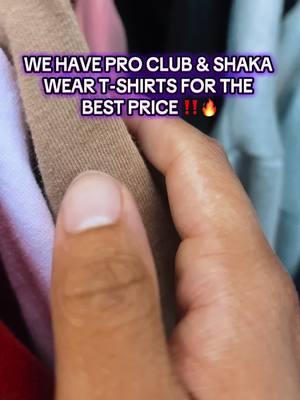 Pro club and Shaka tees for the best price ‼️ #proclub #shakawear #tshirt #shirt #tiktokshopjumpstartsale #shoplunarnewyear #fashionlookbook #newyearnewaura 