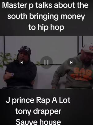 Master p says the south brung money to hip hop and he studied j prince at rap a lot and tony drapper at suave house. #hiphop #thesouth #nolimitrecords #rapalot #suavehouse #neworleans #texas #houston #nyc 