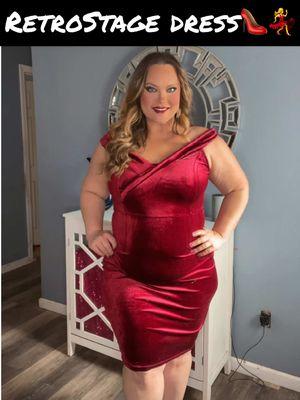 High heels 👠 red dress 💃 #draft #valentinesdress #reddress #highheels #vintagefashion #vintage #retrostage #curvyfashion #plussize #curvydress #💃 #valentinesdayoutfit 