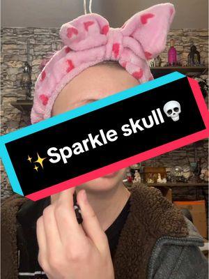 Sparkle skull makeup #makeup #makeuplook #makeuplooks #makeuplover #makeuplooksforyou #makeuplookoftheday #makeuptransformation #makeuptransition #makeuptransitions #skull #skullmakeup #sparkle #sparklemakeup 