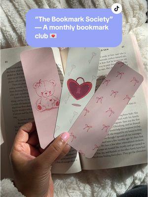 The countdown is on 🙈 1.24.25 - Two new drops joining our ever growing bookmark collection! -  “The Bookmark Society” A monthly bookmark subscription to help you get through your TBR list! You will get 3 exclusive bookmarks each month… ✨Receive bookmarks before the beginning of the month ✨Get a freebie sticker to match the monthly theme ✨Cancel anytime! And no shipping cost!  -  Plus, Valentine’s Day inspired bookmarks are coming too. For the romance lovers library, I loved designing these! #bookgirlies #bookmarks #stationeryshop #bookmarkshop #romancebookmerch #bookishgifts #cuteartstyle 