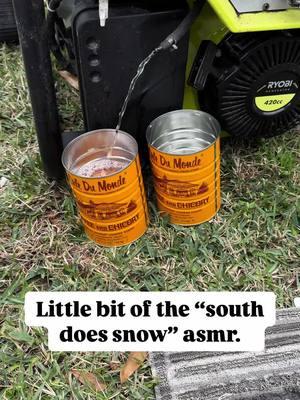 Not fafo’n if Texas’s piece of trash power grid goes down….again. #texas #snowday  #wedontknowhowtodosnow #cafedumonde #gasoline #generator ##asmr##asmrsounds