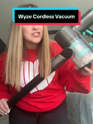 A cordless vacuum that actually has amazing suction #vacuum #wyzevacuum #cordlessvacuum #wyzecordlessvacuum #ValentinesDay #valentinesdaygift 