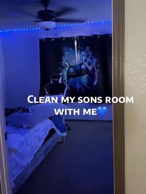 Clean my sons room with me💙 #MomsofTikTok #momlife #sahmsoftiktok #sahm #sahmlife #CleanTok #son #sonsoftiktok #cleaning #boymom #cleanwithme #gamer #onlyson #7yearsoflove #mamasboy #fyp #fypシ #cleanroom 