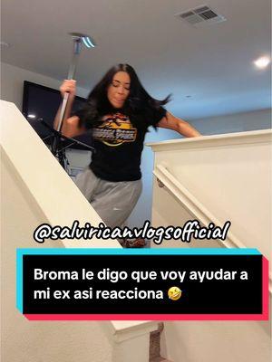 Broma le digo que voy ayudar a mi ex asi reacciona 🤣 #prank #broma #bromaspesadas #salviricanvlogs 