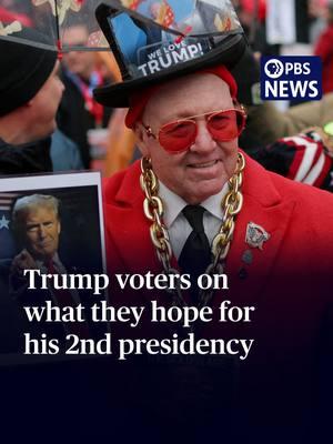 Thousands of people were in Washington, D.C. Monday to show their support for Donald Trump as he returned to the White House as the nation's 47th president. PBS News spoke to some Trump voters about what they're looking for in a second Trump presidency. #pbsnewshour #pbsnews #newshour #president #uspresident #whitehouse #news #dc #donaldtrump #trump #trumpsupporters #inauguration #trumpinauguration #inaugurationday #presidenttrump